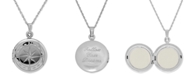 Macy's Compass Locket Necklace in Sterling Silver